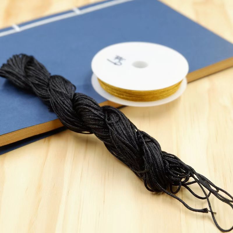 braided yarn with Direct  Black 38