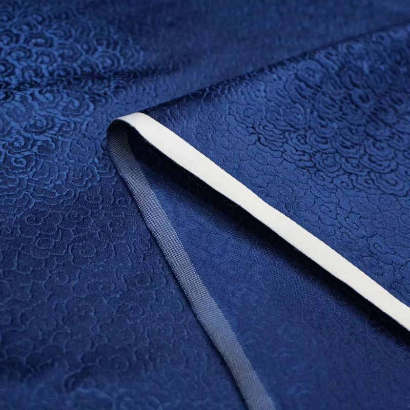 silk with Direct Fast Blue FBL