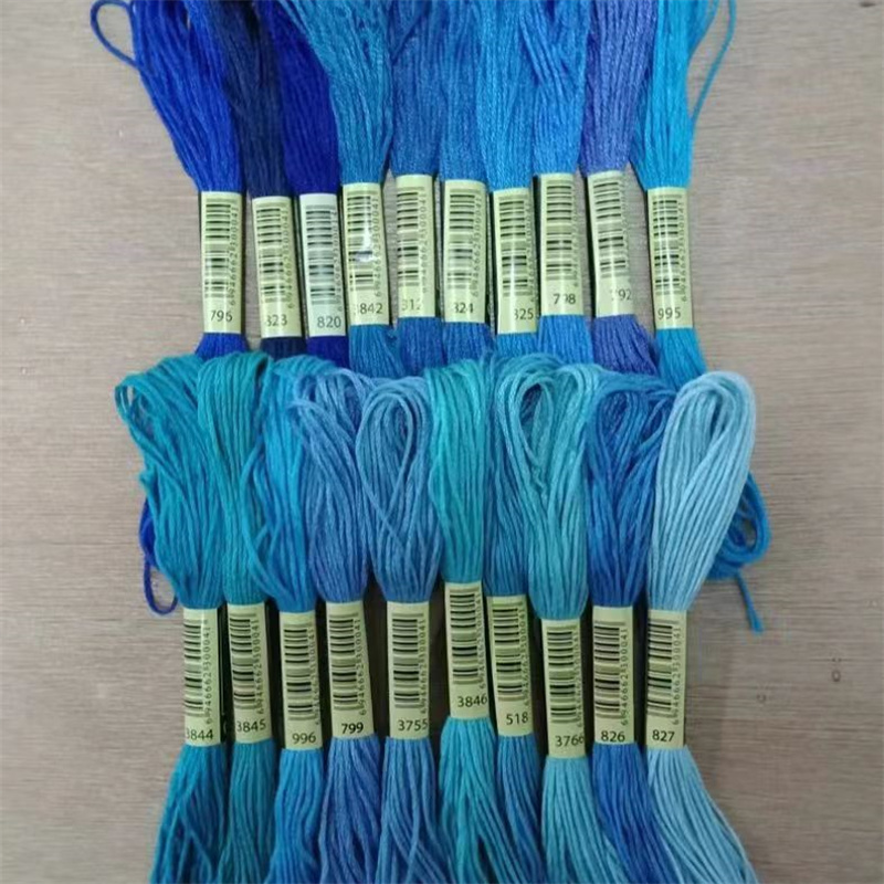 yarn with Direct Blue 199j